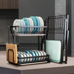 Doogo® Afdruiprek Met Lekbak 2 Laags – Inklapbaar - Muur Hangen Mogelijke - Afwasrek – Met 2 Lekbakken – Extra Accessories Voor Servies En Snijplanken - RVS 20 Doogo® Afdruiprek Met Lekbak 2 Laags – Inklapbaar - Muur Hangen Mogelijke - Afwasrek – Met 2 Lekbakken – Extra Accessories Voor Servies En Snijplanken - RVS -Levensrandproducten 1200x1197 9