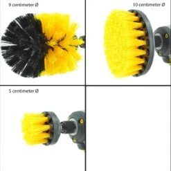 Merkloos Kibani 3 Delige Borstelset Voor Boormachine - Schrobborstel - Polypropyleen - Borstel Boormachine - Schuurborstel - Automatische Reiniging - Reinigingsborstels Voor Boormachine - Schoonmaakborstel -Levensrandproducten 1200x1198 63