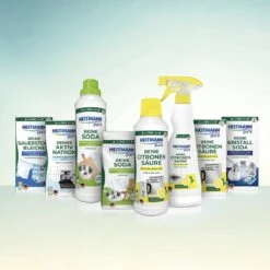 HEITMANN Pure Ontkalker- Citroenzuur Ontkalker, Natuurvriendelijke Kalkreiniger Voor Een Hygiënische Reiniging - Poeder, 1x 350 G -Levensrandproducten 1200x1200 1111