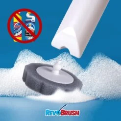 RevoBrush 28x Crystal Clean Foaming Pads Navulling - WC Borstel Met Houder Vrijstaand -Levensrandproducten 1200x1200 1117