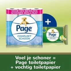 Page Vochtig Toiletpapier - 6 X 74 Stuks - Aloë Vera Maxi Vochtig Wc Papier - Voordeelverpakking -Levensrandproducten 1200x1200 1314