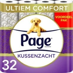 Page Toiletpapier - 32 Rollen - Kussenzacht Wc Papier (3-laags) - Voordeelverpakking -Levensrandproducten 1200x1200 1326