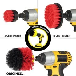 Kibani 3 Delige Borstelset Voor Boormachine - Rood - Voor Beton, Baksteen En Andere Ruwe Oppervlakken - Schrobborstel – Boorborstel – Schuurborstel - Borstel Boormachine – Schoonmaakborstel – Reinigingsborstel – Tapijtreiniger - Borstelset -Levensrandproducten 1200x1200 1356
