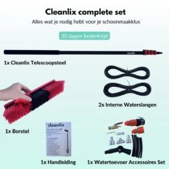 Cleanlix Telescoopsteel Met Borstel - Met Waterdoorvoer - Telescopische Wasborstel - Ramenwassen - Uitschuifbaar Tot 7,2 Meter 12 Cleanlix Telescoopsteel Met Borstel - Met Waterdoorvoer - Telescopische Wasborstel - Ramenwassen - Uitschuifbaar Tot 7,2 Meter -Levensrandproducten 1200x1200 1361