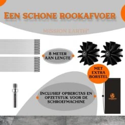 Schoorsteenveegset - 8 Meter - 2 Borstelkoppen - Professioneel - Schoorsteen Borstel - Veegkit - Haardset Voor Houtkachel - Flexibel - Schoorsteenveger - Pelletkachel Accessoires - Schoorsteen Reiniger - Geschikt Voor Boormachines 14 Schoorsteenveegset - 8 Meter - 2 Borstelkoppen - Professioneel - Schoorsteen Borstel - Veegkit - Haardset Voor Houtkachel - Flexibel - Schoorsteenveger - Pelletkachel Accessoires - Schoorsteen Reiniger - Geschikt Voor Boormachines -Levensrandproducten 1200x1200 1369