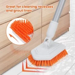 Merkloos Badkamer Reinigingsborstel - Badkamerschrobborstel - Reinigingsborstel - Met Afneembare Telescopische Handgreep En 180° Verstelbare Gezamenlijke Reinigingsborstel - Lange Steel 107 Cm -Levensrandproducten 1200x1200 1447