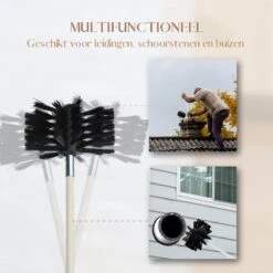 Waay Lifestyle Schoorsteenveegset - Schoorsteenborstel 6 Meter - Schoorsteenreiniger - Schrobborstels - Schoorsteenveger - Flexibele Steel - Geschikt Voor Boormachine - Wit -Levensrandproducten 1200x1200 1486