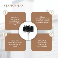 Waay Lifestyle Schoorsteenveegset - Schoorsteenborstel 6 Meter - Schoorsteenreiniger - Schrobborstels - Schoorsteenveger - Flexibele Steel - Geschikt Voor Boormachine - Wit -Levensrandproducten 1200x1200 1490