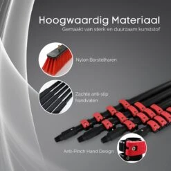 Merkloos Telescoopsteel Ramenwassen 4,6M - Met Borstel & Waterdoorvoer - Voor Ramen - Watertoevoer - Borstel -Levensrandproducten 1200x1200 1509