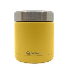 Smikkels Thermos Lunchbox - Lunchbakje - 350ml - Lunchpot - Koud Of Warm Eten Meenemen - Food Container - Geel
