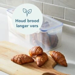 Lock&Lock Vershouddoos Voor Brood - Brooddoos - Broodtrommel - Brood Bewaren - Opbergdoos - Bewaardoos Met Deksel - 100% Luchtdicht - BPA Vrij - 5 Liter - Transparant -Levensrandproducten 1200x1200 1540