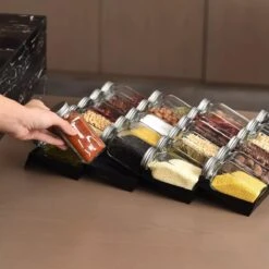 Kruidenrek Lade - Zwart - 4 Laags - Aluminium - Kruidenpotjes Opbergen -Levensrandproducten 1200x1200 1548