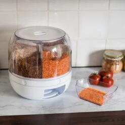 Roterende Voedsel Dispenser - 6 Vakken - Met Doseerschep - BPA Vrij - Handig -Levensrandproducten 1200x1200 1658