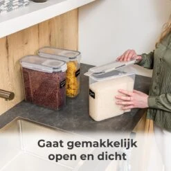 Stosh Voorraadpotten - Voorraadbussen - Vershouddoos - 4 Stuks - 4.0L - BPA Vrij - Kunststof -Levensrandproducten 1200x1200 1681