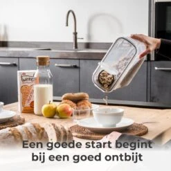 Stosh Voorraadpotten - Voorraadbussen - Vershouddoos - 4 Stuks - 4.0L - BPA Vrij - Kunststof -Levensrandproducten 1200x1200 1682