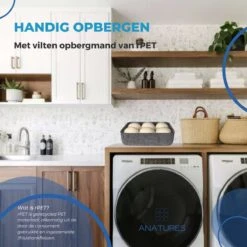 ANATURES Wollen XL Drogerballen 6 Stuks In Opbergmand – Herbruikbare Droogballen Wasdroger – Nieuw Zeelands RWS Schaapswol - Wasdrogerballen Duurzaam – Natuurlijke Wasverzachter -Levensrandproducten 1200x1200 440