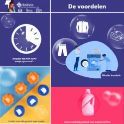 Salivio Laundryballs - 8x Wasbol Set - Huisdieren Haar Verwijderen - Wasbollen - Drogerballen - Energiebesparend - Wasverzachter - Milieuvriendelijk Wassen -Levensrandproducten 1200x1200 446