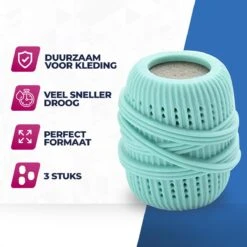 Roegaarden Drogerballen - Droogballen - Met Spons - Duurzaam - Sneller Droog -Levensrandproducten 1200x1200 454