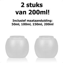 Dayshake Doseerbol Met Maataanduidingen (2 Stuks) - 200 Ml- Vloeibaar Wasmiddel Doseren - Wasbol - Herbruikbaar - Plastic - Voor Wasmachine - Alternatief Voor Doseerdop -Levensrandproducten 1200x1200 468