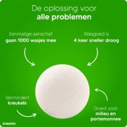Drogerballen - Droogballen Voor Wasdrogers - Wasdrogerballen, Wasbollen & Wasballen - 100% Diervriendelijk, Duurzaam & Herbruikbaar - Duurzaam Cadeau - Energie Besparen - RWS Wol & Zero Waste - 6 Stuks Van Zivanto 12 Drogerballen - Droogballen Voor Wasdrogers - Wasdrogerballen, Wasbollen & Wasballen - 100% Diervriendelijk, Duurzaam & Herbruikbaar - Duurzaam Cadeau - Energie Besparen - RWS Wol & Zero Waste - 6 Stuks Van Zivanto -Levensrandproducten 1200x1200 496