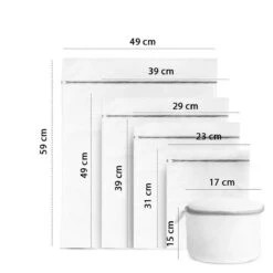 ForDig Wasnet Waszakjes (5 Stuks) Voor Lingerie En Fijne Was - Geschikt Voor Wasmachine - Met Rits - Wit -Levensrandproducten 1200x1200 538