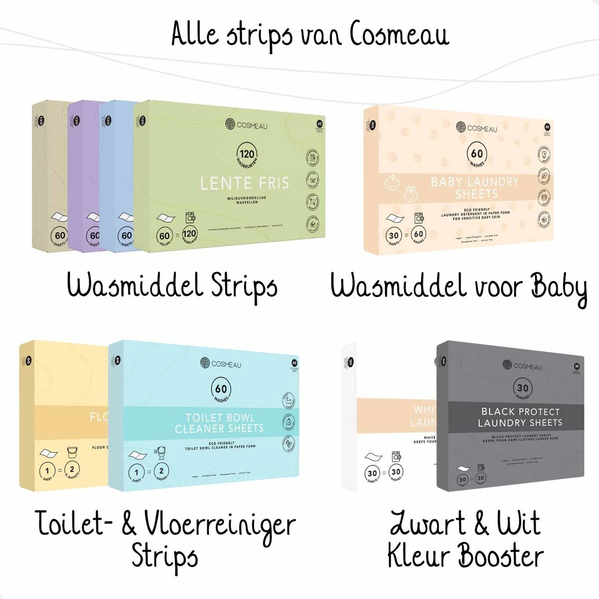 Cosmeau Baby Wasmiddel Wasstrips 20 Wasbeurten Bergamot Wasvellen Detergent Sheets Eco Laundry Strips - Kids Peuters Baby 12 Cosmeau Baby Wasmiddel Wasstrips 20 Wasbeurten Bergamot Wasvellen Detergent Sheets Eco Laundry Strips - Kids Peuters Baby - Afbeelding 12