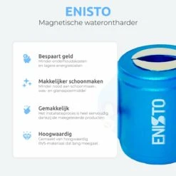 ENISTO® Magnetische Waterontharder Small – Waterontharder Magneet – Douchefilter – Waterontkalker – Waterverzachter – Antikalk – Blauw – RVS -Levensrandproducten 1200x1200 625