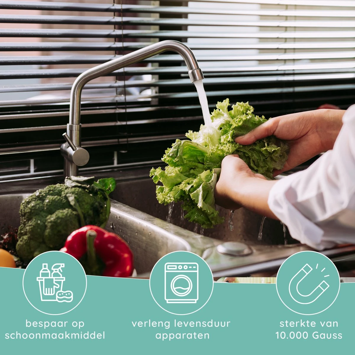 Jooba Magnetische Waterontharder - 1+1 GRATIS - Waterontharder Magneet - Waterontharder Waterleiding - Ontkalker - 4000 Silvertech - Waterontkalker - Antikalk Magneet - Kalkaanslag 5 Jooba Magnetische Waterontharder - 1+1 GRATIS - Waterontharder Magneet - Waterontharder Waterleiding - Ontkalker - 4000 Silvertech - Waterontkalker - Antikalk Magneet - Kalkaanslag - Afbeelding 5