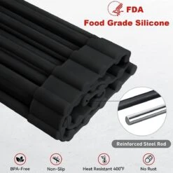 BOTC Afdruiprek - Verstelbaar - Afdruipmat Voor Afwas - Pannenonderzetter - Opvouwbaar -Levensrandproducten 1200x1200 844