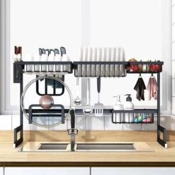 Sens Design Afwasrek Zwart - Afdruiprek - 82,5 Cm - RVS 10 Sens Design Afwasrek Zwart - Afdruiprek - 82,5 Cm - RVS -Levensrandproducten 1200x1200 855