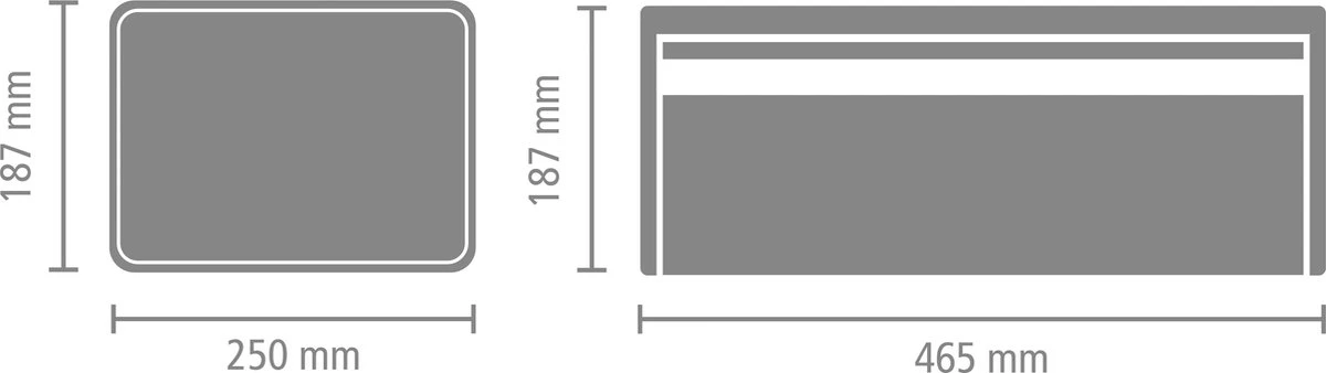 Brabantia Broodtrommel - Met Klepdeksel - Platinum 6 Brabantia Broodtrommel - Met Klepdeksel - Platinum - Afbeelding 6