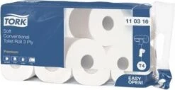 Tork Traditioneel Toiletpapier 3-laags Wit 250 Vel T4 Premium -Levensrandproducten 1200x617 1