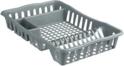 Merkloos Decopatent® Afdruiprek Voor Afwas - Afdruiprekje Met Lekbak - Kunststof Afdruipmat - Afwassen Borden & Bestek - 32.5x49x9 - Grijs -Levensrandproducten 1200x637 1