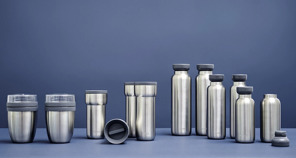 Mepal – Isoleer Lunchpot Ellipse – Houdt Je Eten 6-8 Uur Warm En 12 Uur Koud – Natural Brushed – 2 Compartimenten – Soep Beker To Go – Yoghurt Beker Muesli - Thermos Lunchbox 3 Mepal – Isoleer Lunchpot Ellipse – Houdt Je Eten 6-8 Uur Warm En 12 Uur Koud – Natural Brushed – 2 Compartimenten – Soep Beker To Go – Yoghurt Beker Muesli - Thermos Lunchbox - Afbeelding 3