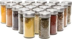 Pazzo Goods - Kruidenrek Staand - Kruidenrek Met Potjes - Zilver - RVS - Kruidenrek Draaibaar - 20 Kruidenpotjes - Inclusief Stickers & Stift - Kruiden Carrousel -Levensrandproducten 1200x659