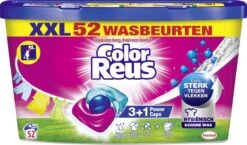 Color Reus Power Caps Wascapsules - Wasmiddel Capsules - Voordeelverpakking - 52 Wasbeurten -Levensrandproducten 1200x705