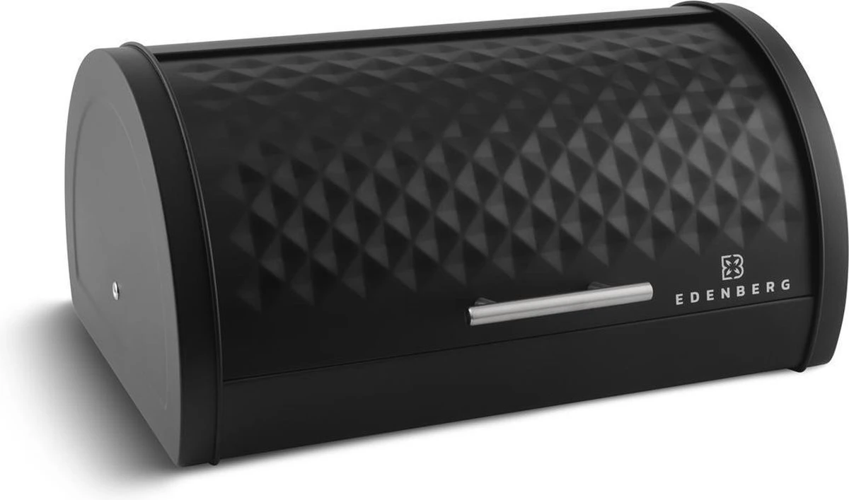 Edënbërg Black Line - Broodtrommel - Vershouddoos - RVS 1 Edënbërg Black Line - Broodtrommel - Vershouddoos - RVS