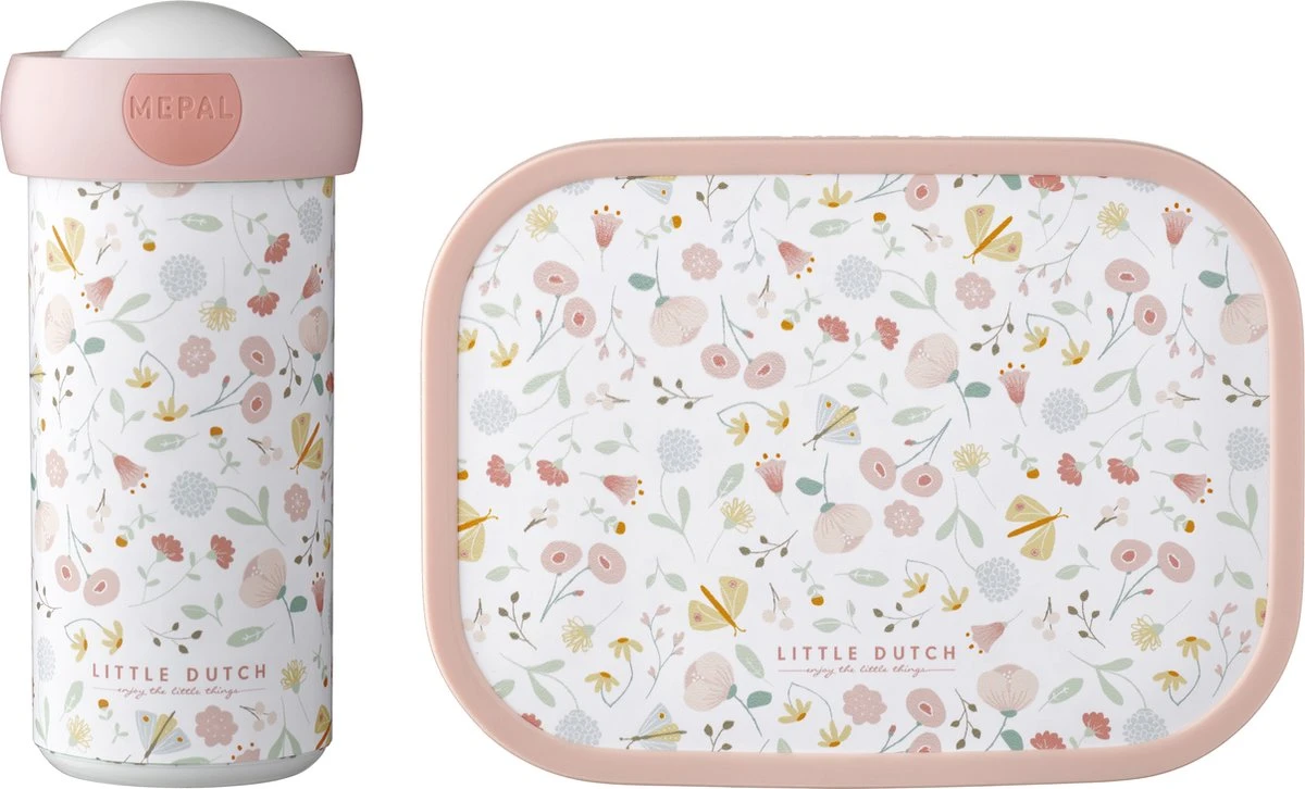 Mepal – Lunchset Campus (sb + Lb) – Schoolbeker En Broodtrommel Voor Kinderen – Flowers & Butterflies – Bento Box 1 Mepal – Lunchset Campus (sb + Lb) – Schoolbeker En Broodtrommel Voor Kinderen – Flowers & Butterflies – Bento Box
