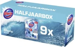 Glorix Power 5 Toiletblokken - Ocean - 9 Stuks - Halfjaarbox - Voordeelverpakking -Levensrandproducten 1200x760 5