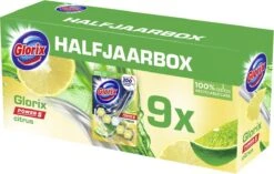 Glorix Power 5 Toiletblokken - Citroen - 9 Stuks - Voordeelverpakking -Levensrandproducten 1200x762