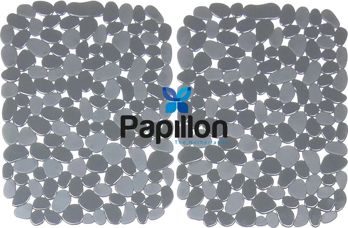 Merkloos Gootsteenmat - 40x30 Cm - Papillon Kiezels Grijs 3 Merkloos Gootsteenmat - 40x30 Cm - Papillon Kiezels Grijs - Afbeelding 3