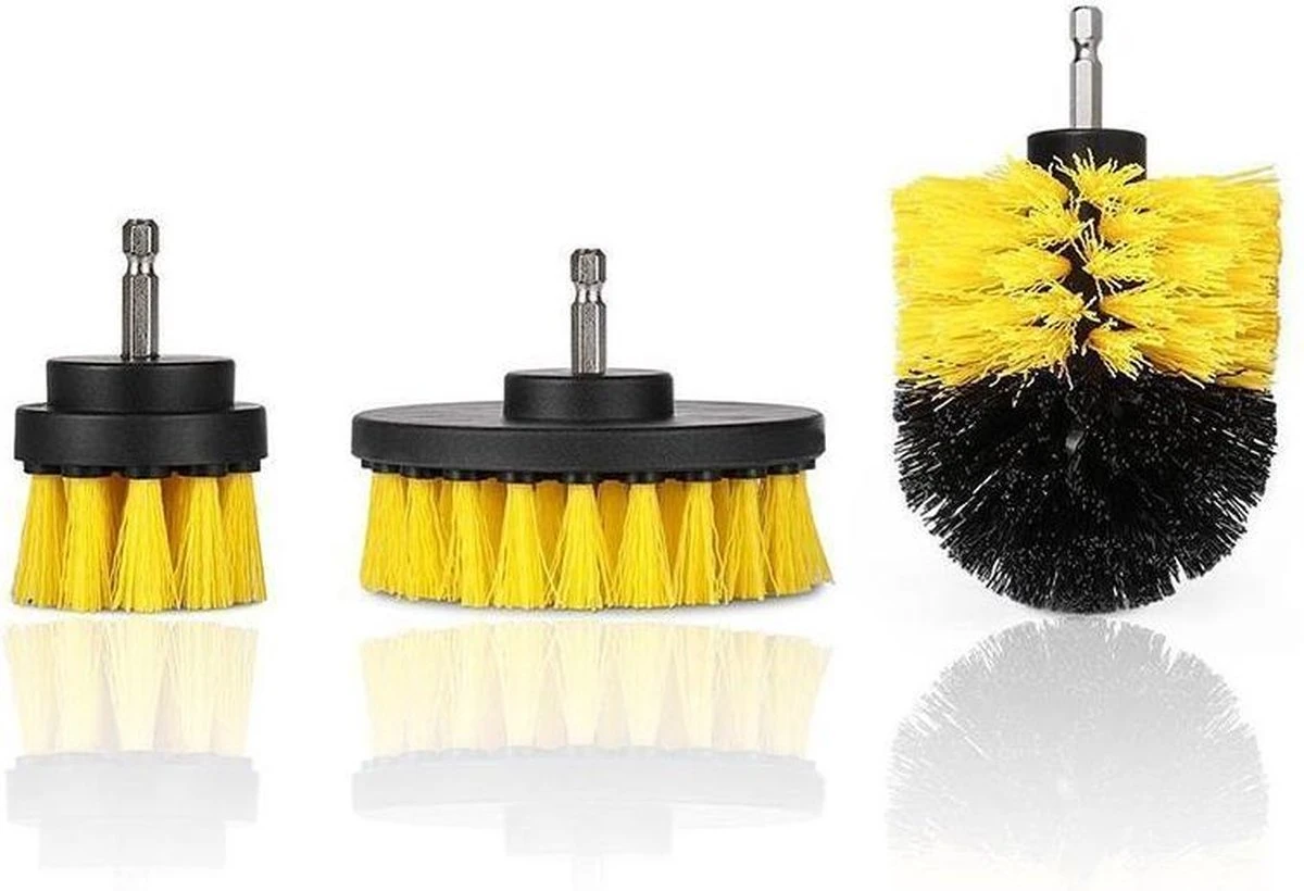Merkloos Borstel Set 3 Delig| Brush Set Tool| Universele Elektrische Boorsborstels|schrobborstel| Boorborstel| Schoonmaak Gereedschap| Reinigingsborstel| Borstelset Voor Boormachine 2 Merkloos Borstel Set 3 Delig| Brush Set Tool| Universele Elektrische Boorsborstels|schrobborstel| Boorborstel| Schoonmaak Gereedschap| Reinigingsborstel| Borstelset Voor Boormachine - Afbeelding 2
