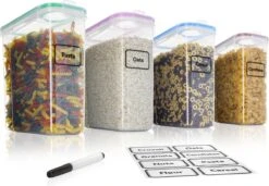 TNM Luxe Luchtdichte Voorraadbussen Set (4x2,5L) – Voorraadpotten - 4 Kleuren -Levensrandproducten 1200x833 1