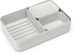 Brabantia Make & Take Bento Lunchbox Incl Bentobox - Large - Kunststof - Light Grey 29 Brabantia Make & Take Bento Lunchbox Incl Bentobox - Large - Kunststof - Light Grey -Levensrandproducten 1200x859