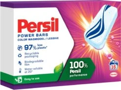 Persil® Persil Power Bars Kleur Wasmiddel - Voordeelverpakking - 9 X 16 Wasbeurten 20 Persil® Persil Power Bars Kleur Wasmiddel - Voordeelverpakking - 9 X 16 Wasbeurten -Levensrandproducten 1200x889 1