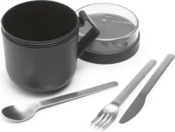 Brabantia Make & Take Soepbeker - 0,6 L - Kunststof - Dark Grey -Levensrandproducten 1200x902 2