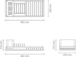 Brabantia SinkSide Afdruiprek Compact - Mid Grey -Levensrandproducten 1200x906
