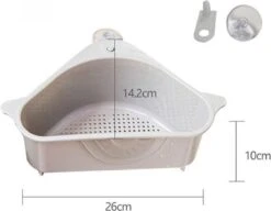 Merkloos Gootsteenorganiser Grijs - Sponshouder - Aanrecht Organiser - Vaatdoek Houder - Gootsteen Organiser - Gootsteen Bakje - Gootsteen Organiser- Gootsteenorganiser - Gootsteen Houder - Gootsteenzeef -Levensrandproducten 1200x932