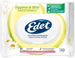 Edet Kamille Vochtig Wc Papier - 7 Stuks - Met Natuurlijke Kamille Extracten