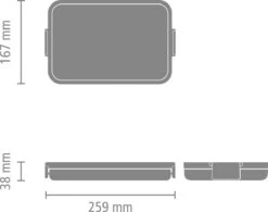 Brabantia Make & Take Lunchbox - Plat - Kunststof - Dark Grey -Levensrandproducten 1200x949 3